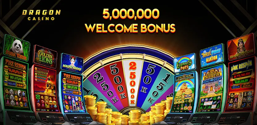 Coleção de jogos de cassino online incluindo slots, roleta e blackjack com tema vibrante e dourado